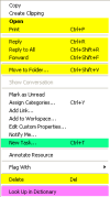 Context menu actions provided by plugins (click to enlarge)