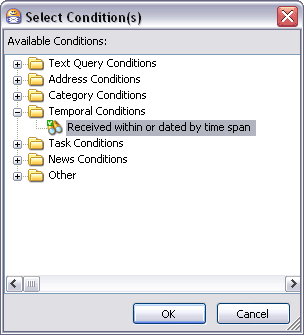 Select Conditions(s)dialog